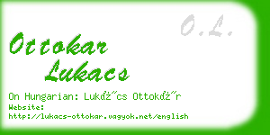 ottokar lukacs business card